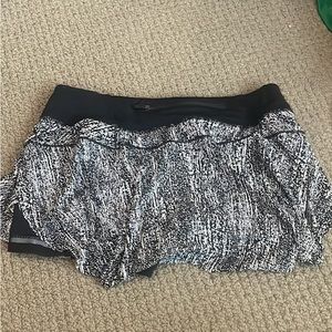 Lulu lemon tennis skirt, with spandex underneath